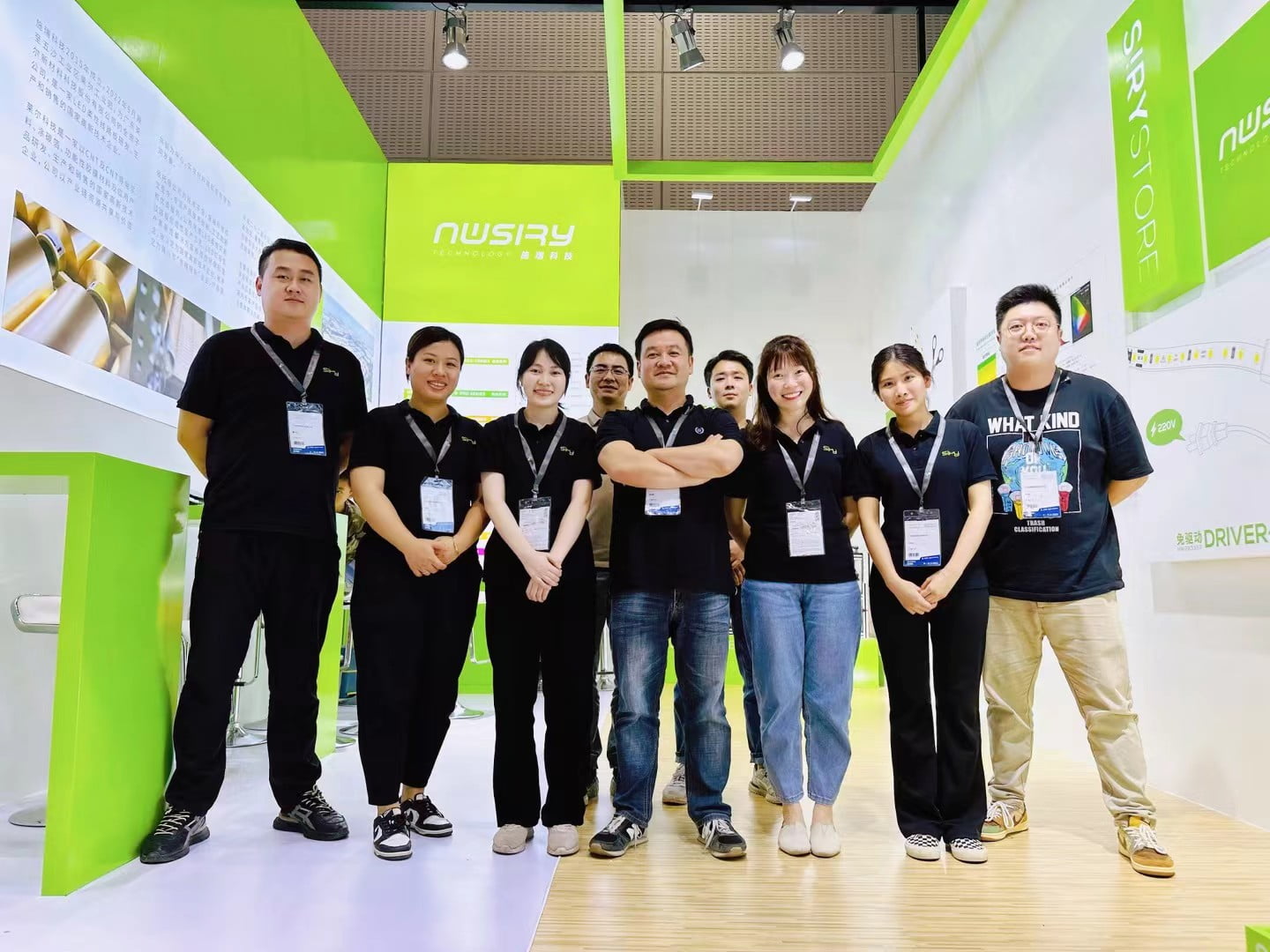 NWSIRY team at an exhibition