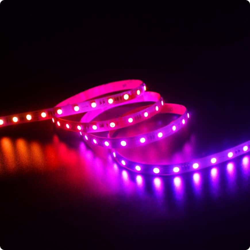 CCT and RGB LED strip FPCB for tunable white and color applications